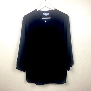 J M Collection Black blouse